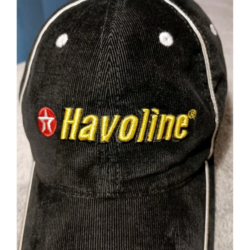 Rare Corduroy NASCAR Havoline Ganassi Racing 42 Cap Strapback Hat Embroidered